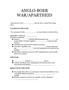 anglo-boer war/apartheid