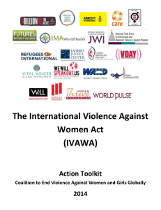 The International Violence Against Women Act (IVAWA) Action