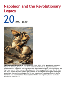 Napoleon and the Revolutionary Legacy 201800–1830 Napoleon