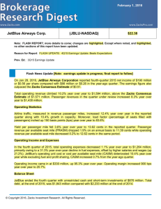JetBlue Airways Corp. - Zacks Investment Research