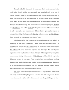 Brent`s English Paper ( The Iliad, The Odyssey).doc