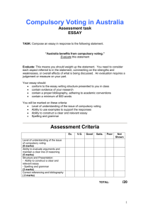 Compulsory Voting in Australia