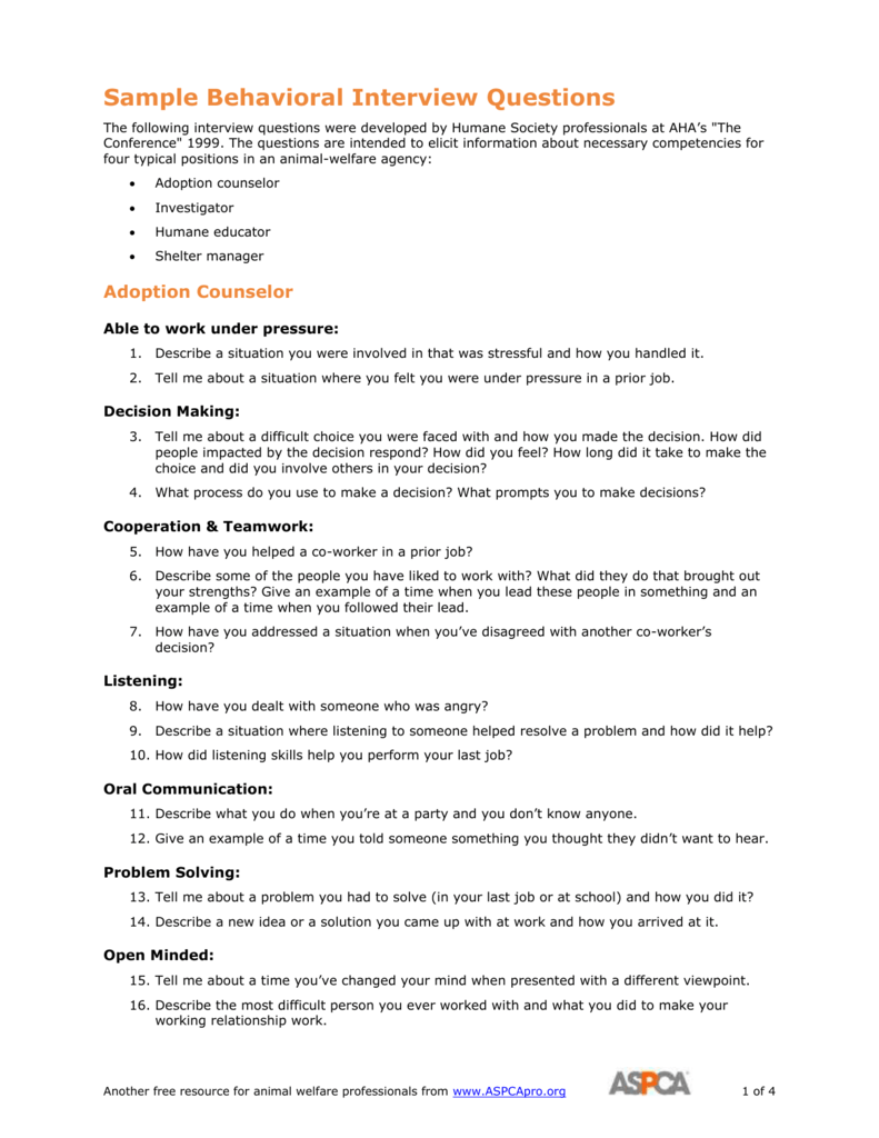 sample-behavioral-interview-questions-for-animal