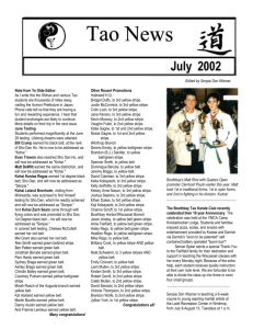 July 2002 - TAO Karate Club