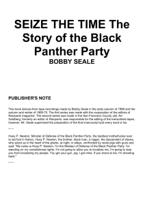 Seize The Time: The Story of the Black Panther Party