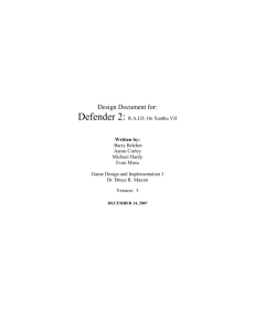 Defender2 Game Design Document