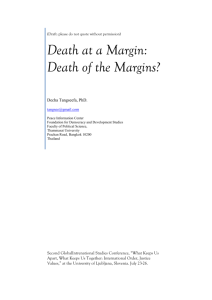 Death at a Margin: Death of the Margins