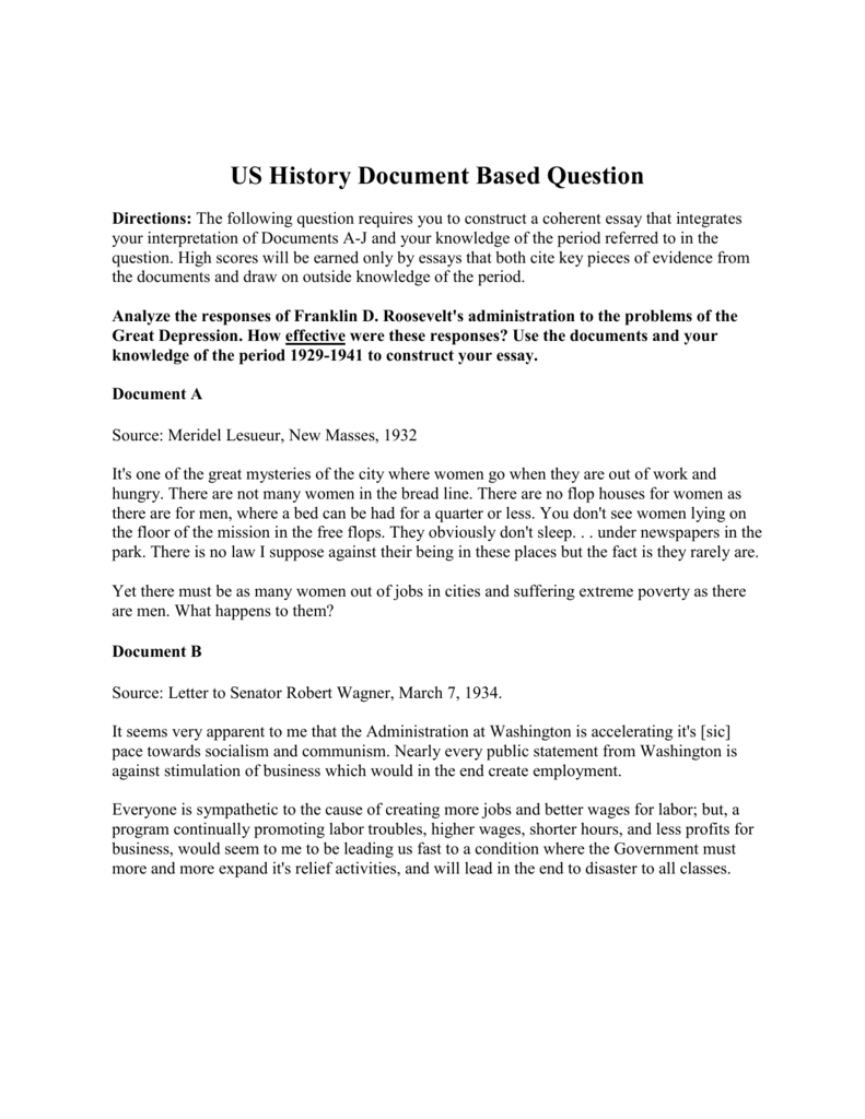 document based question essay example