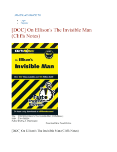 [DOC] On Ellison`s The Invisible Man (Cliffs Notes) by Durthy A