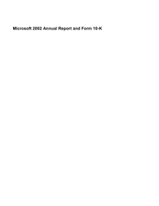 Year ended June 30, 2002 - Microsoft Center