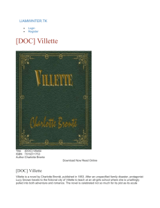 [DOC] Villette by Charlotte Bronte