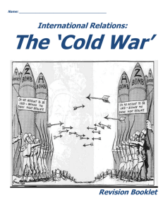 yr11 Cold War revision booklet updated feb 2015