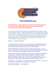 TESTIMONIALS - World Class Basketball