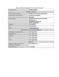 guidelines for detailed thematic reports on alien species