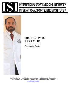 Dr.LeRoy Perry`s Professional Profile