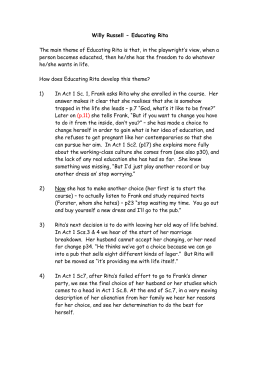 Persuasive Essay Example High School Willy Russell Educating Rita Essay On Business Management also Thesis Statement Essays Educating Rita Essay Paragraph Plandoc Essays On Science And Technology