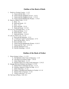 Outline of the Book of Ruth
