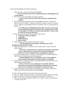 letter from birmingham jail worksheet pdf