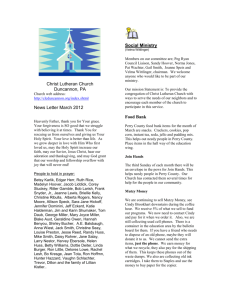 Newsletter March 2012 - Duncannon Christ Lutheran Church