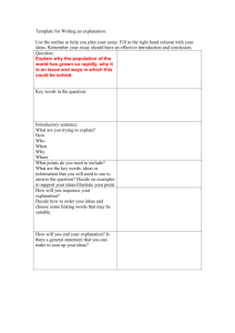 Learning Task 2 - Essay Outline Template