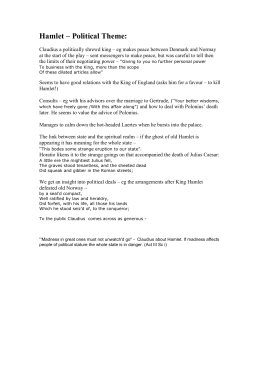 Hamlet discussion questions for act 3