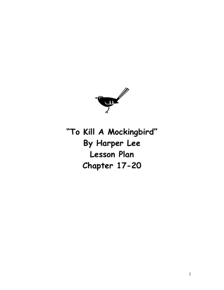 to kill a mockingbird chapter 17 20 summary