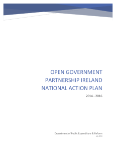 Action 1.6 in the Open Government Partnership Ireland National