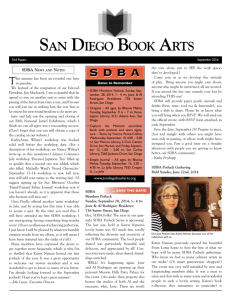 SDBA - San Diego Book Arts