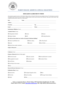 Research Agreement Form - Cannavino Library