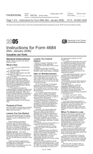 2005 Instructions for Form 4684
