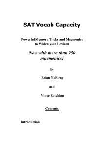 SAT Vocab Capacity