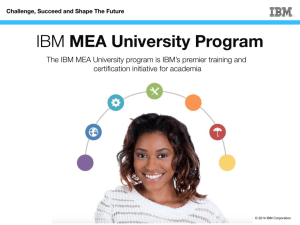 IBM MEA University Program