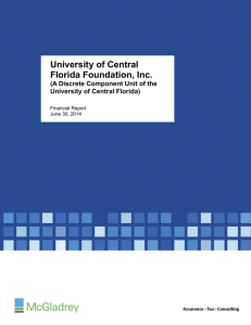 Fiscal year 2014 - UCF Foundation Inc.