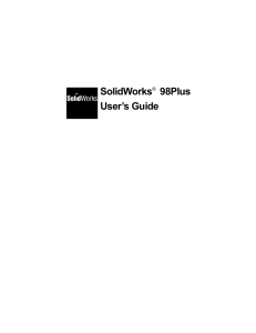 SolidWorks 98Plus User's Guide