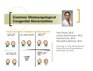 Congenital Abnormalities - University of Texas Medical Branch