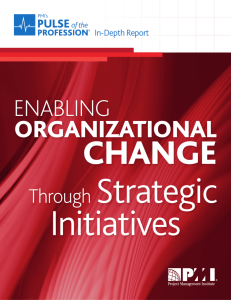 Enabling Organizational Change Through Strategic Initiatives