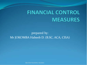 financial control measures