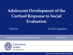 233 - Adolescent Development of the Cortisol Response to Social