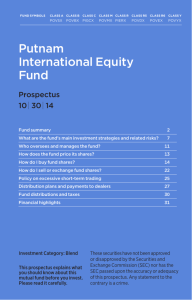 International Equity Fund Statutory Prospectus