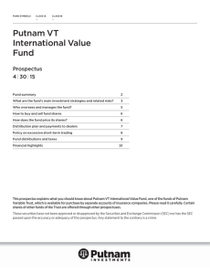 Putnam VT International Value Fund