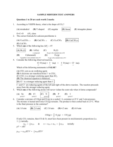 SAMPLE MIDTERM TEST ANSWERS Questions 1 to 20 are each