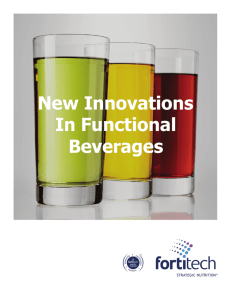 New Innovations In Functional Beverages