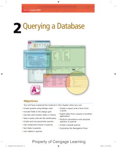 Chapter 2-Querying a Database