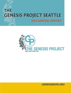 2014 annual report - Genesis Project Seattle