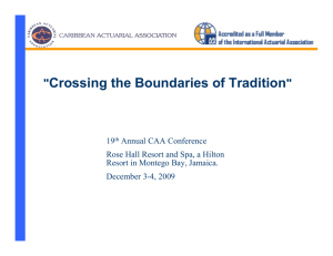"Crossing the Boundaries of Tradition"
