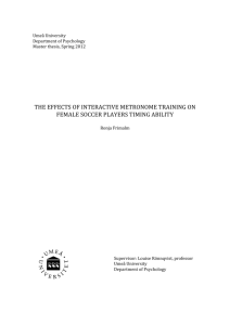 the effects of interactive metronome training on female soccer