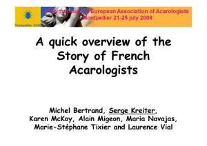 French Acarology (pdf in a new window)