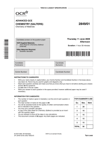 CHEMISTRY (SALTERS)