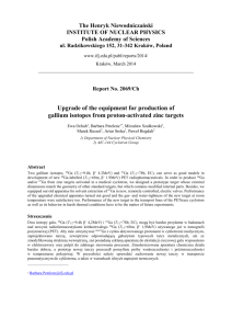 Upgrade of the equipment for production of gallium isotopes from