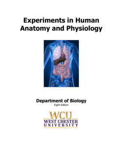 Experiments in Human Anatomy and Physiology